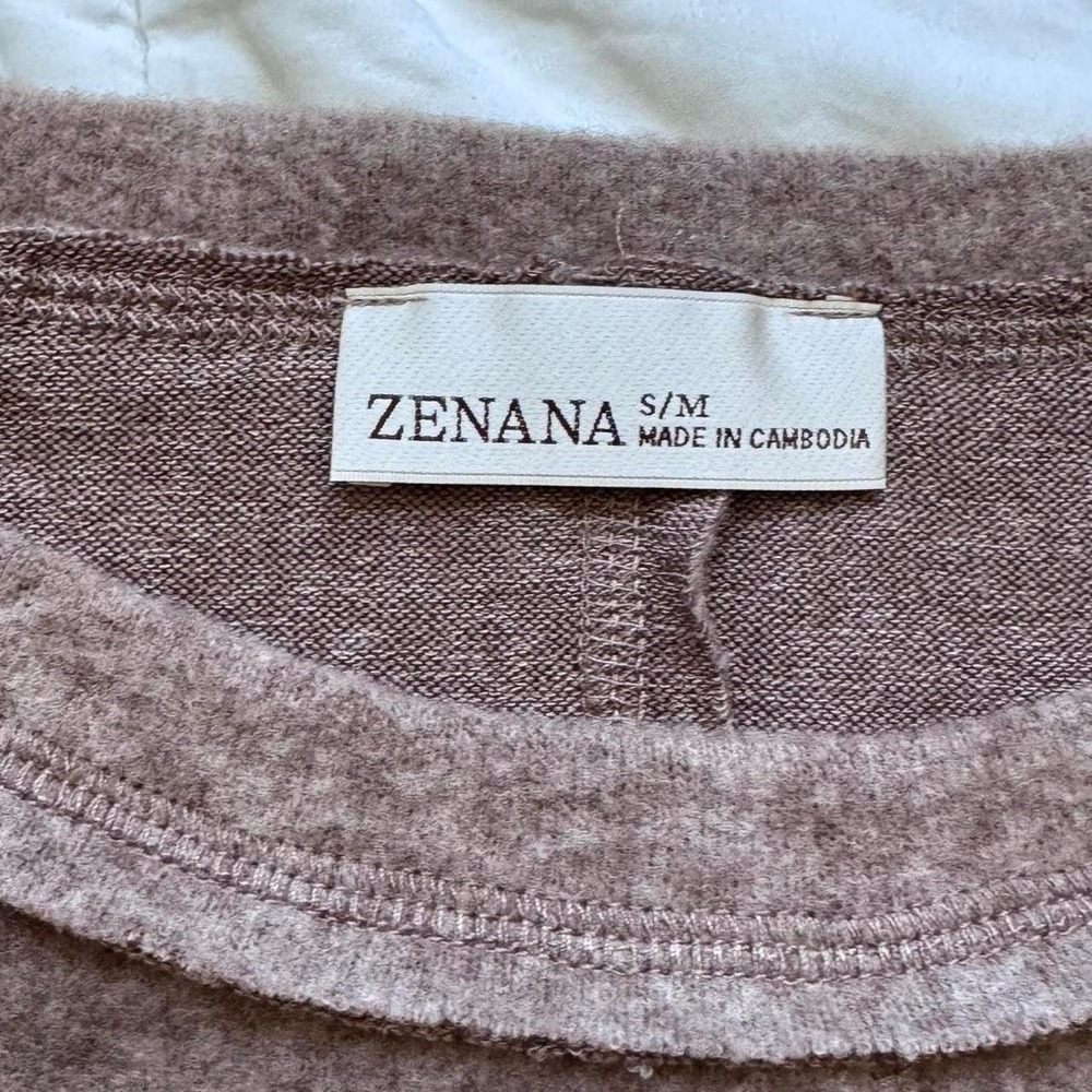Zenana basic pullover sweater womens M  capsule quiet luxury parisian neutral - Picture 4 of 8